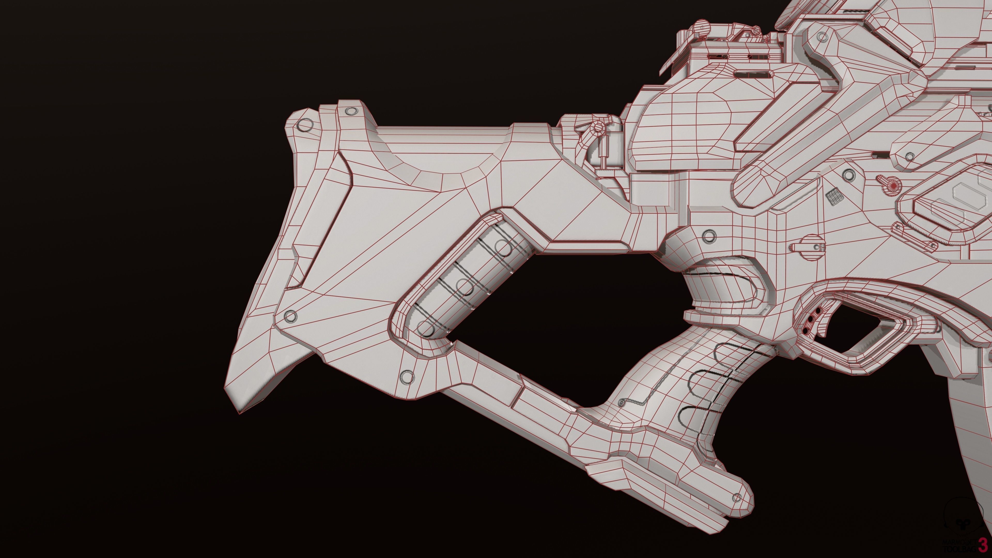 Zerstorer star wars ship in space Low-poly 3D model_10