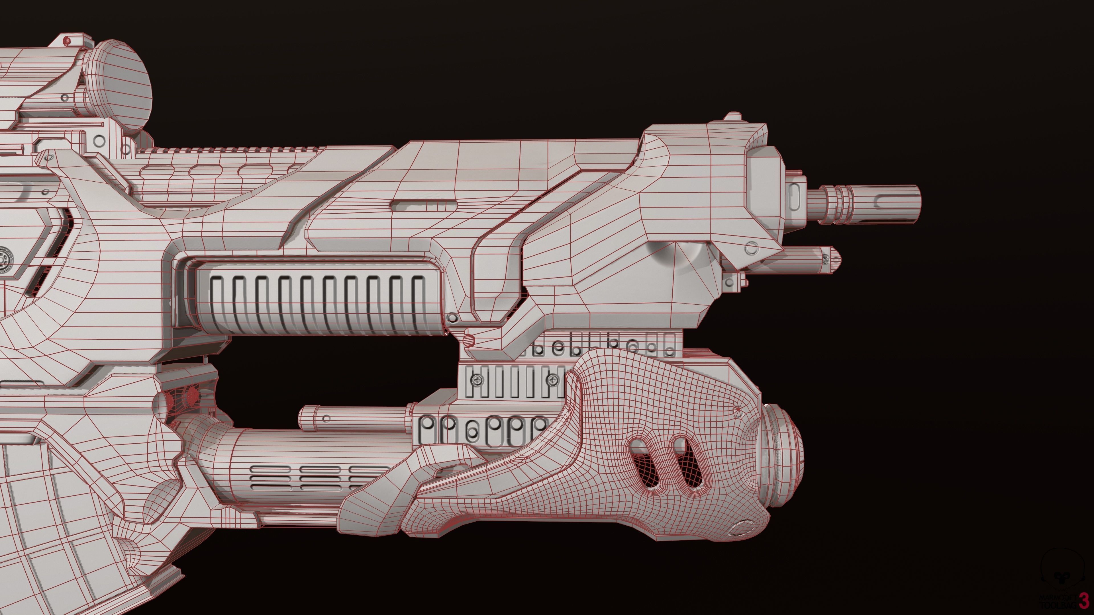 Zerstorer star wars ship in space Low-poly 3D model_12