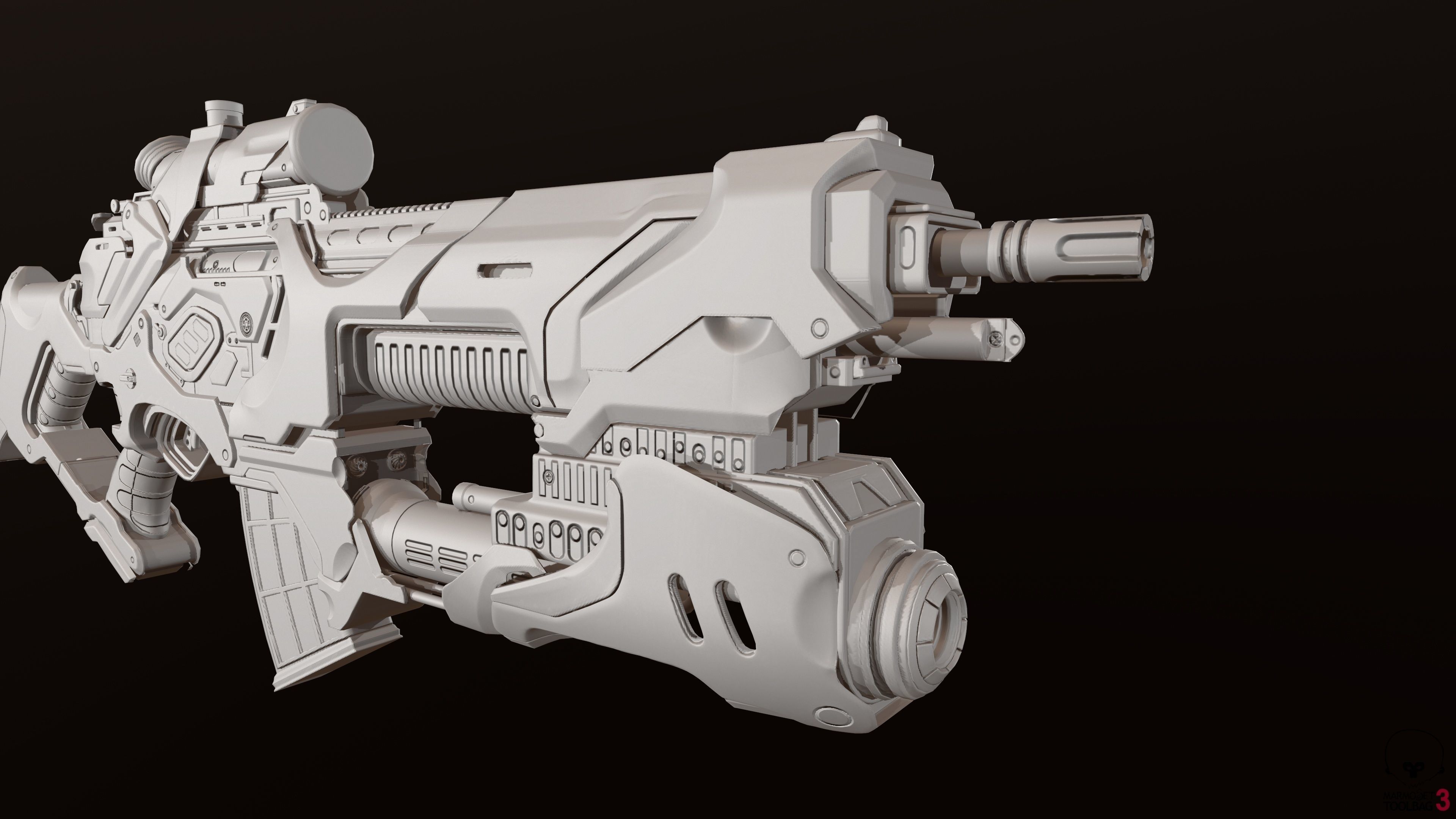 Zerstorer star wars ship in space Low-poly 3D model_4