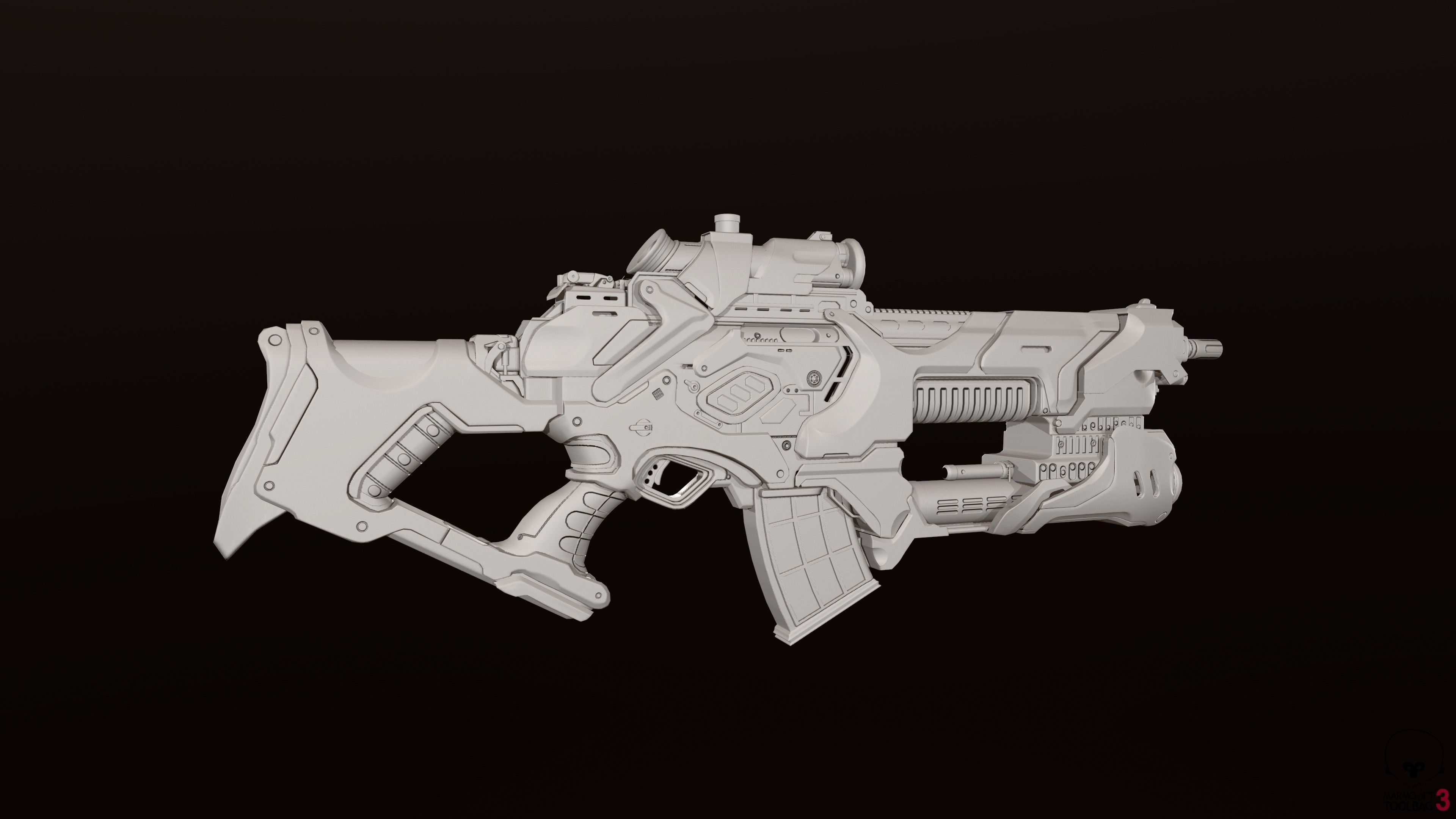 Zerstorer star wars ship in space Low-poly 3D model_2