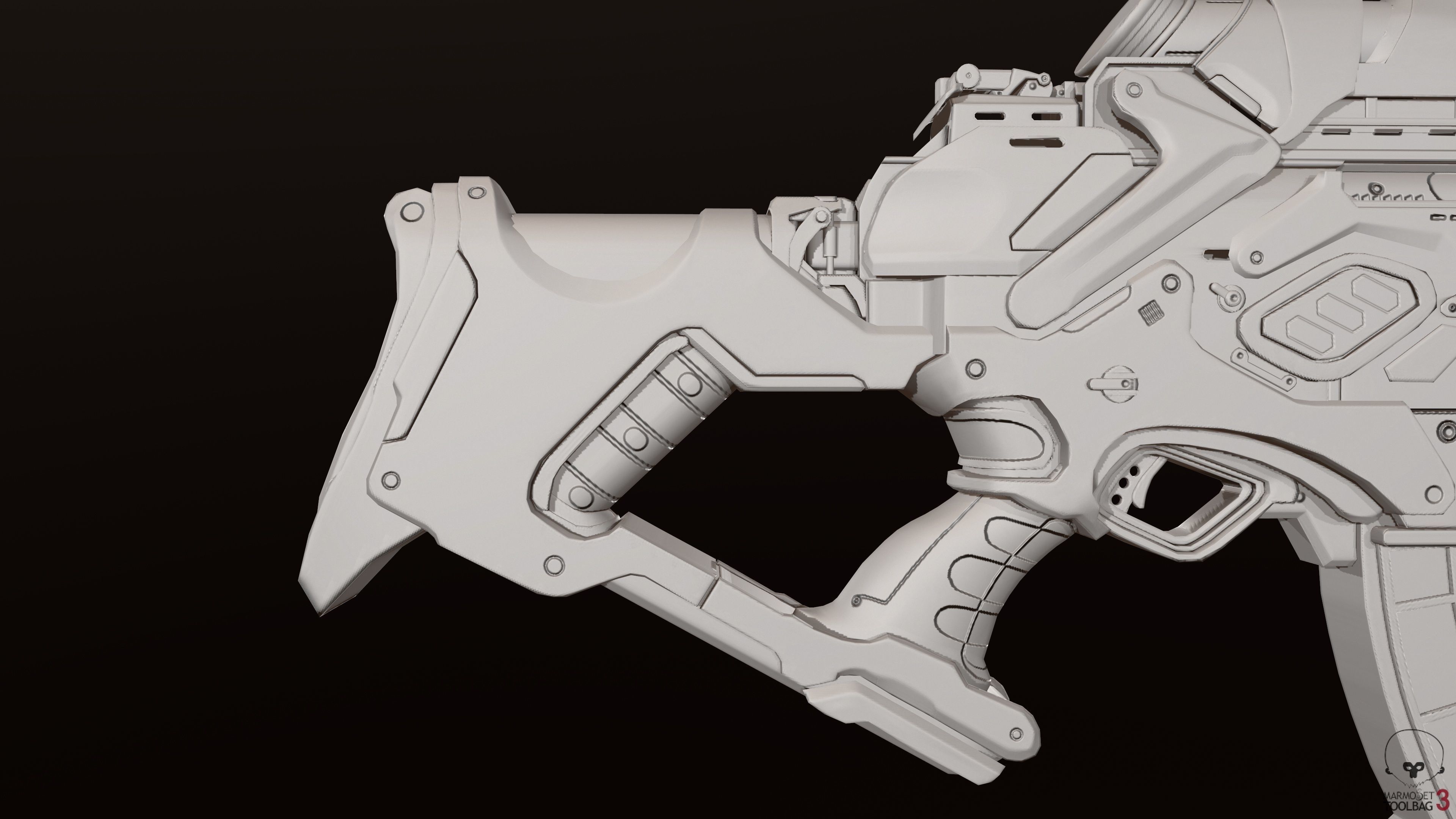 Zerstorer star wars ship in space Low-poly 3D model_9