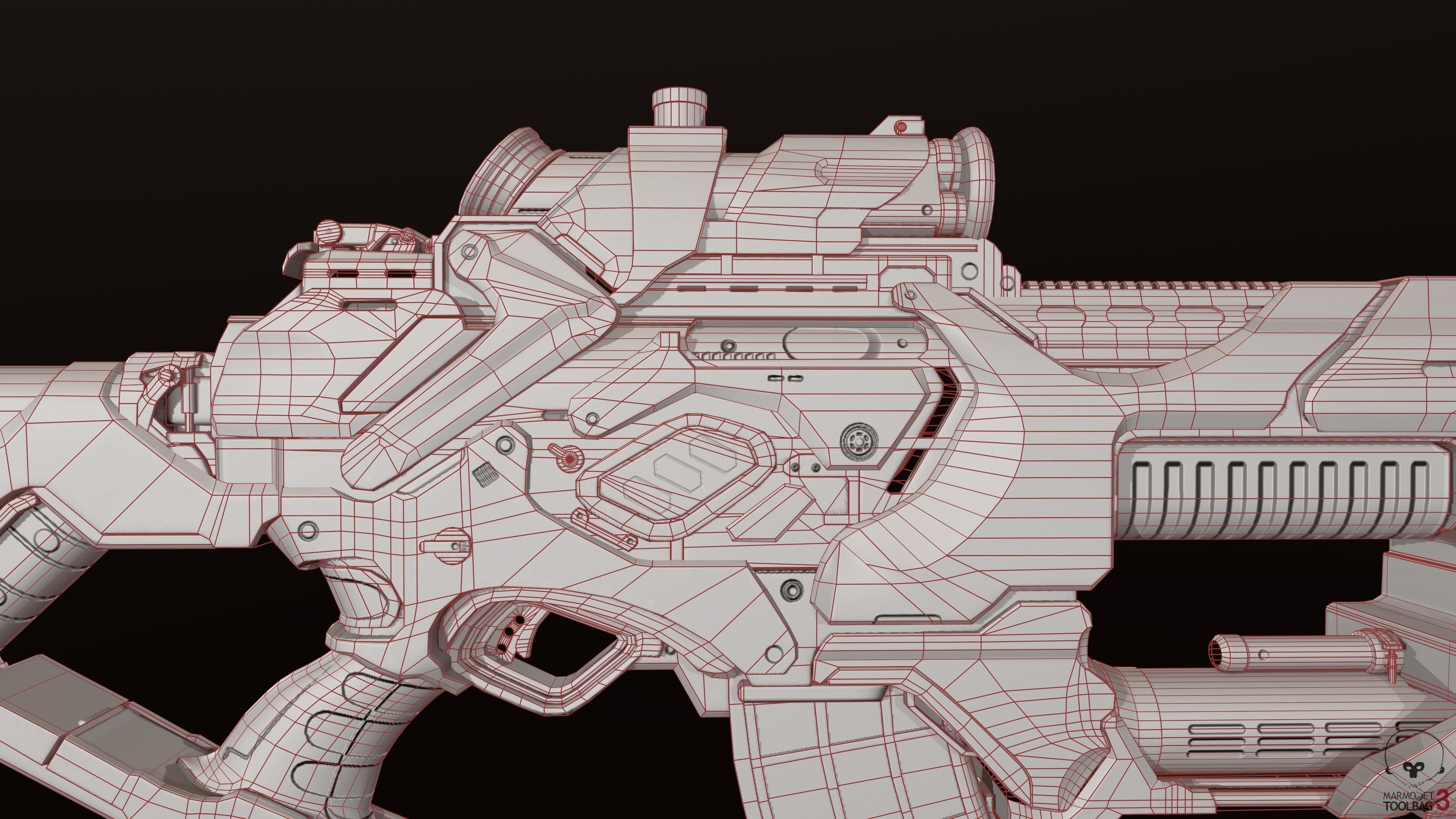 Zerstorer star wars ship in space Low-poly 3D model_11