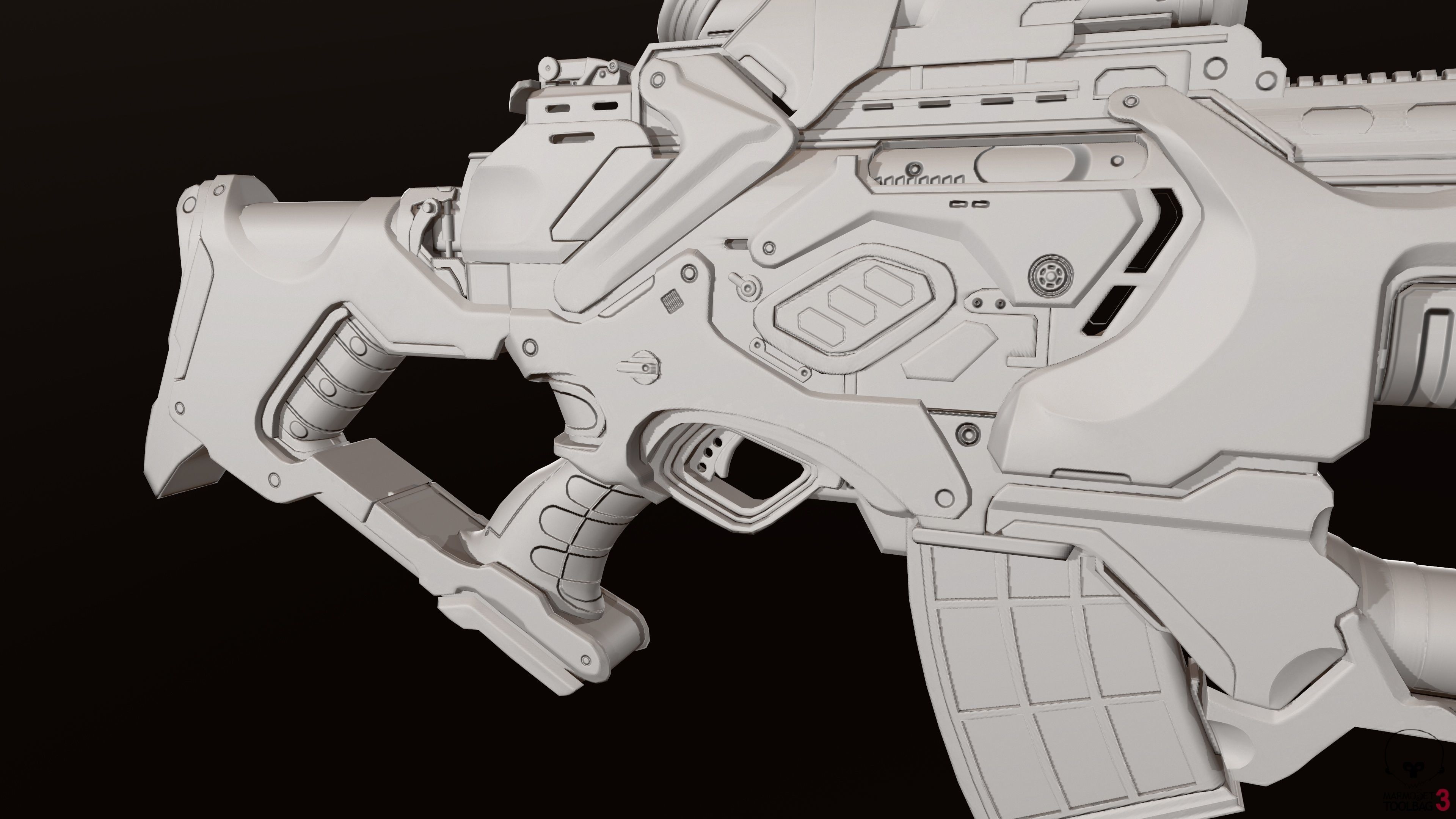 Zerstorer star wars ship in space Low-poly 3D model_6