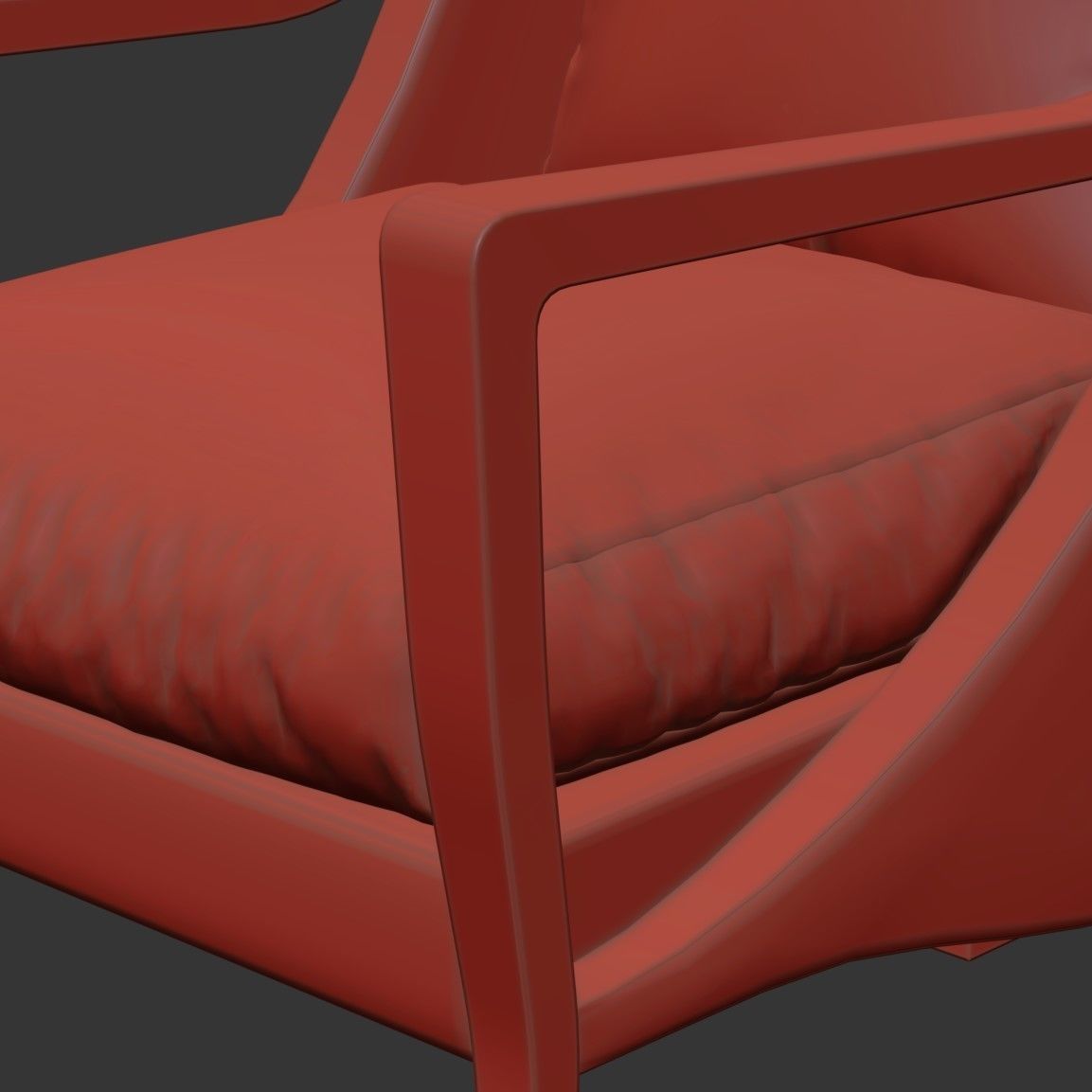 Vienna Secession Armchair 3D model_5