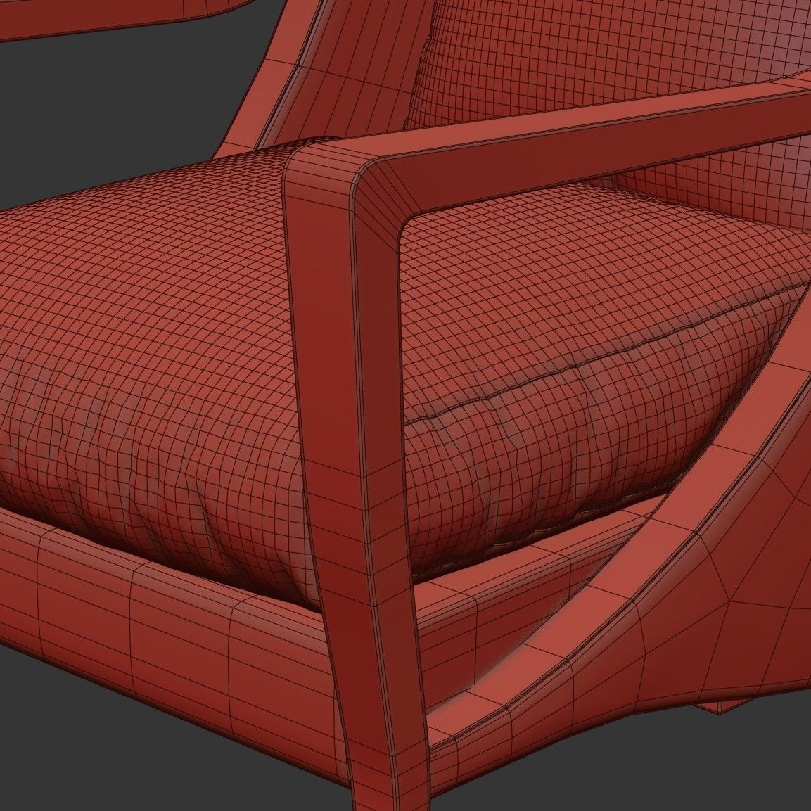 Vienna Secession Armchair 3D model_6