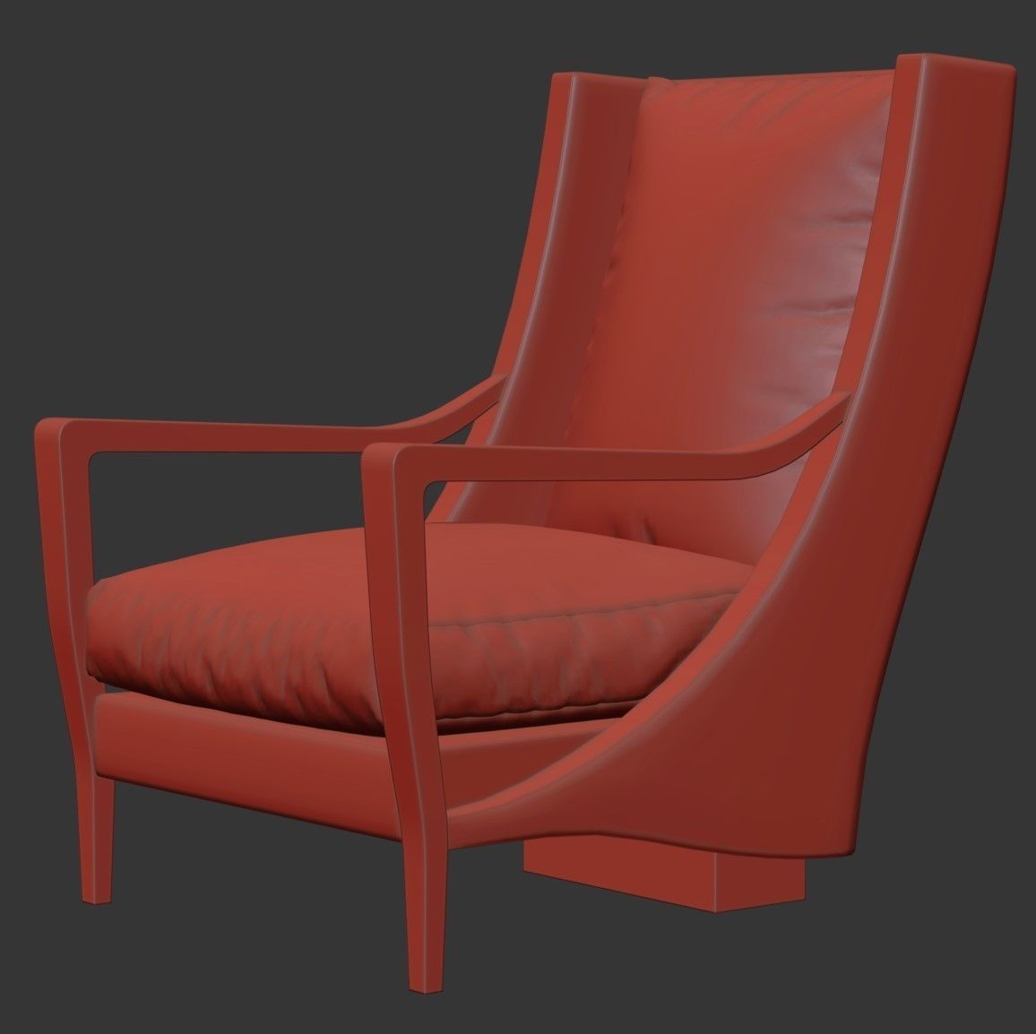 Vienna Secession Armchair 3D model_3