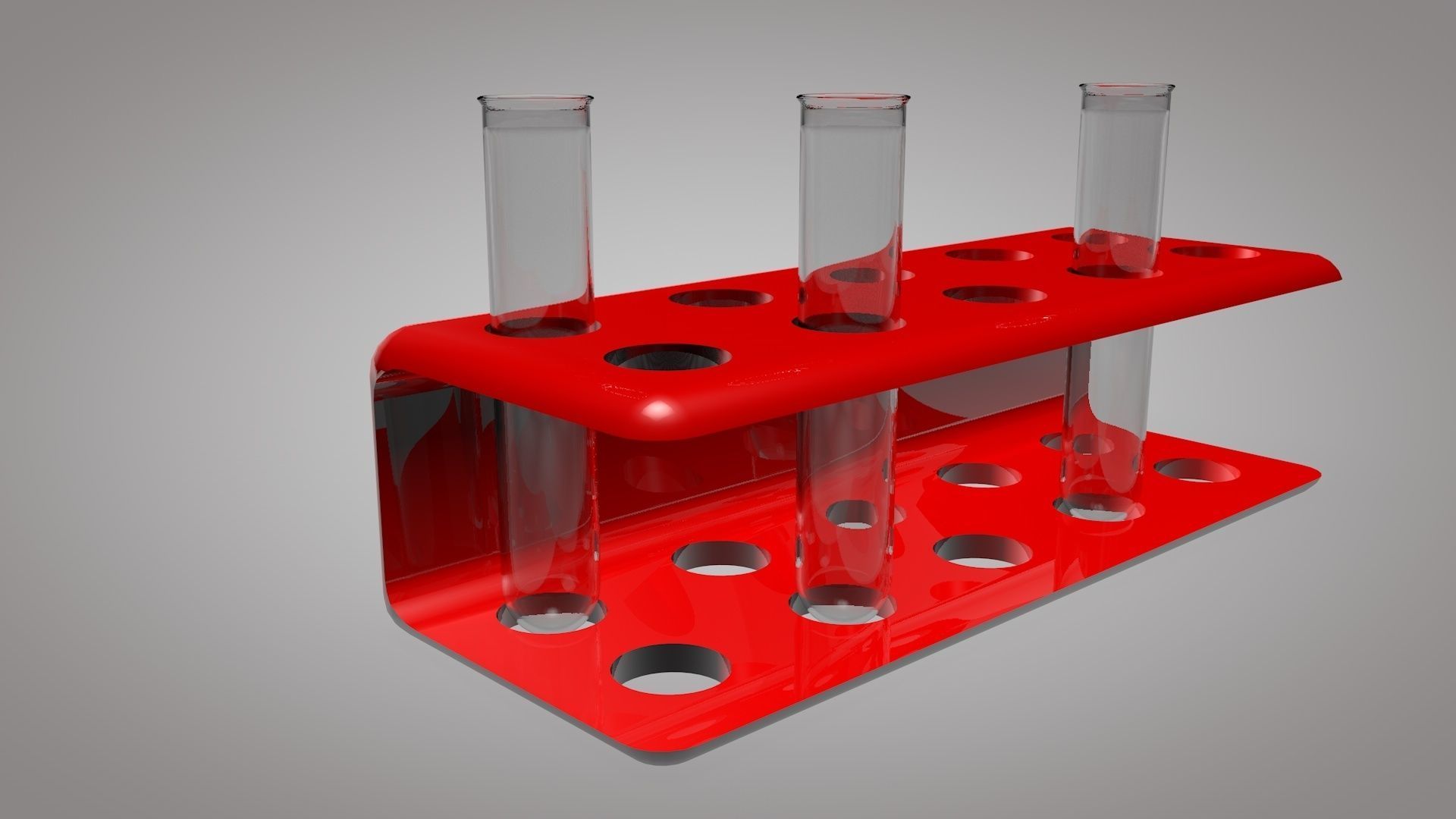 Test Tube And Stand 3D Model Low-poly 3D model_3