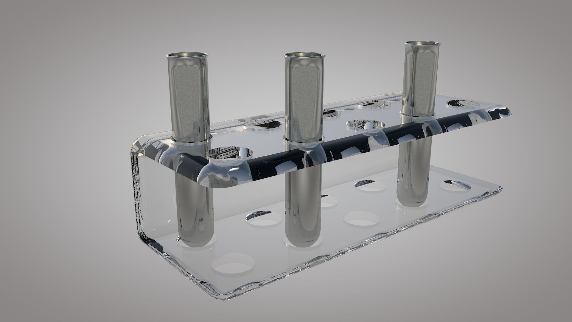 Test Tube And Stand 3D Model Low-poly 3D model_6