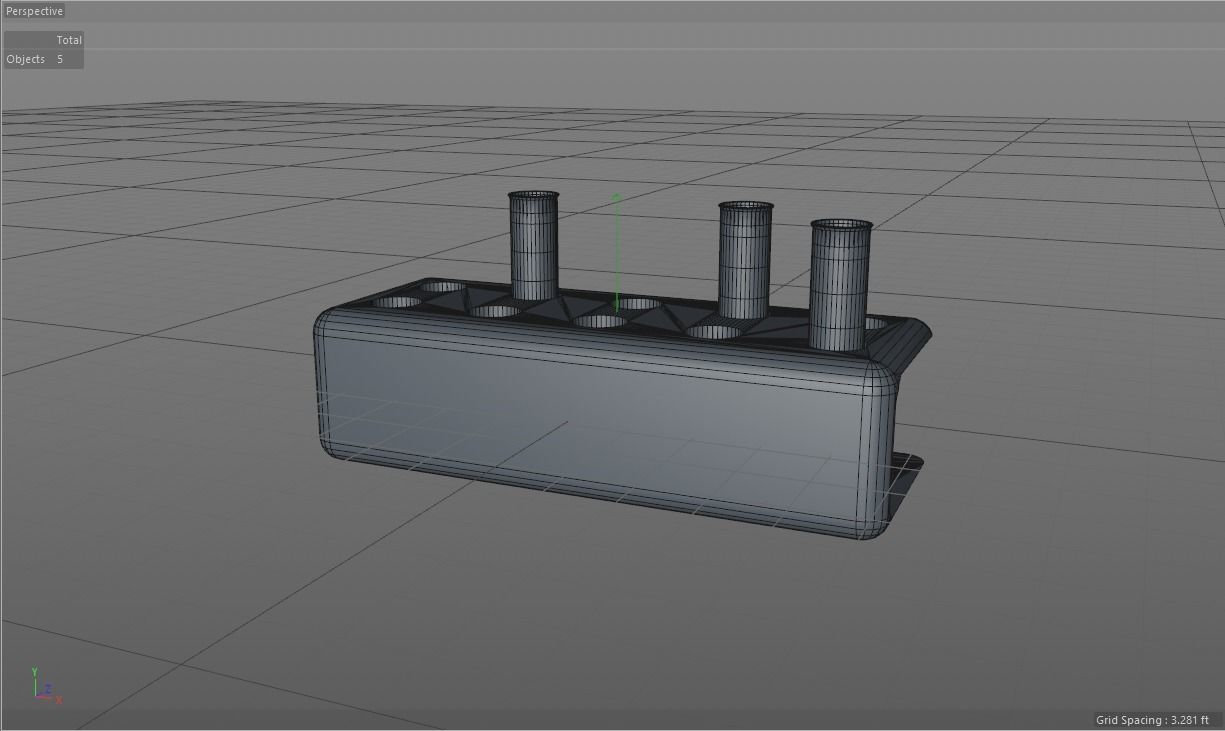 Test Tube And Stand 3D Model Low-poly 3D model_7