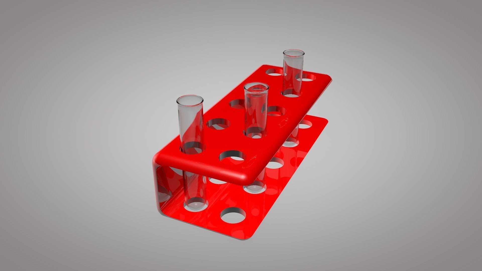 Test Tube And Stand 3D Model Low-poly 3D model_4