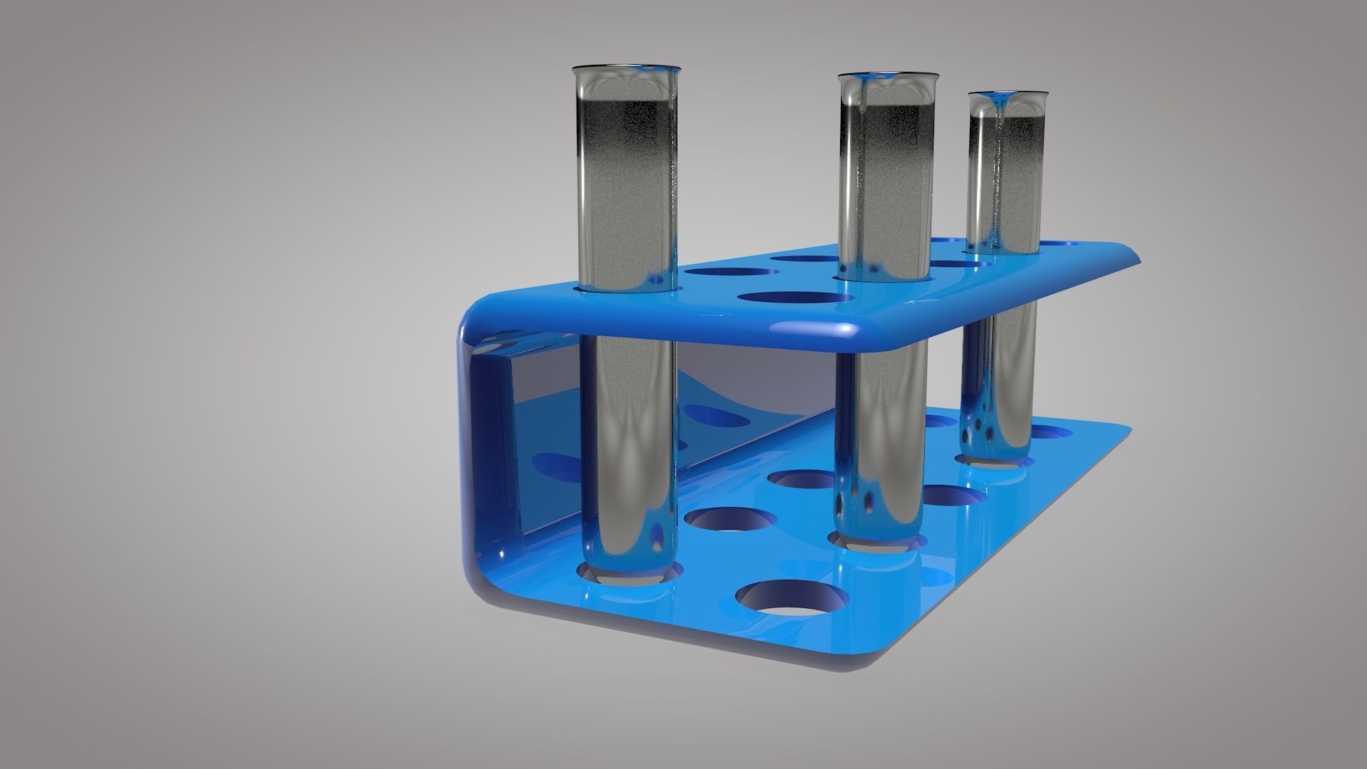 Test Tube And Stand 3D Model Low-poly 3D model_1