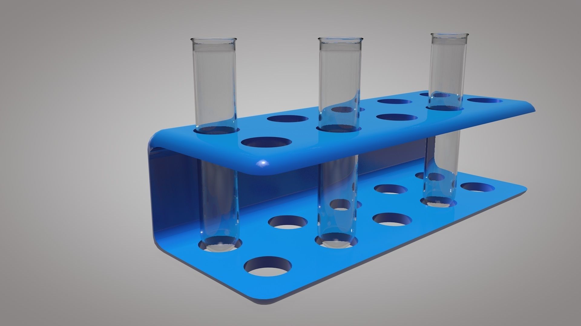Test Tube And Stand 3D Model Low-poly 3D model_2