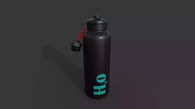 sports bottle Low-poly 3D model
