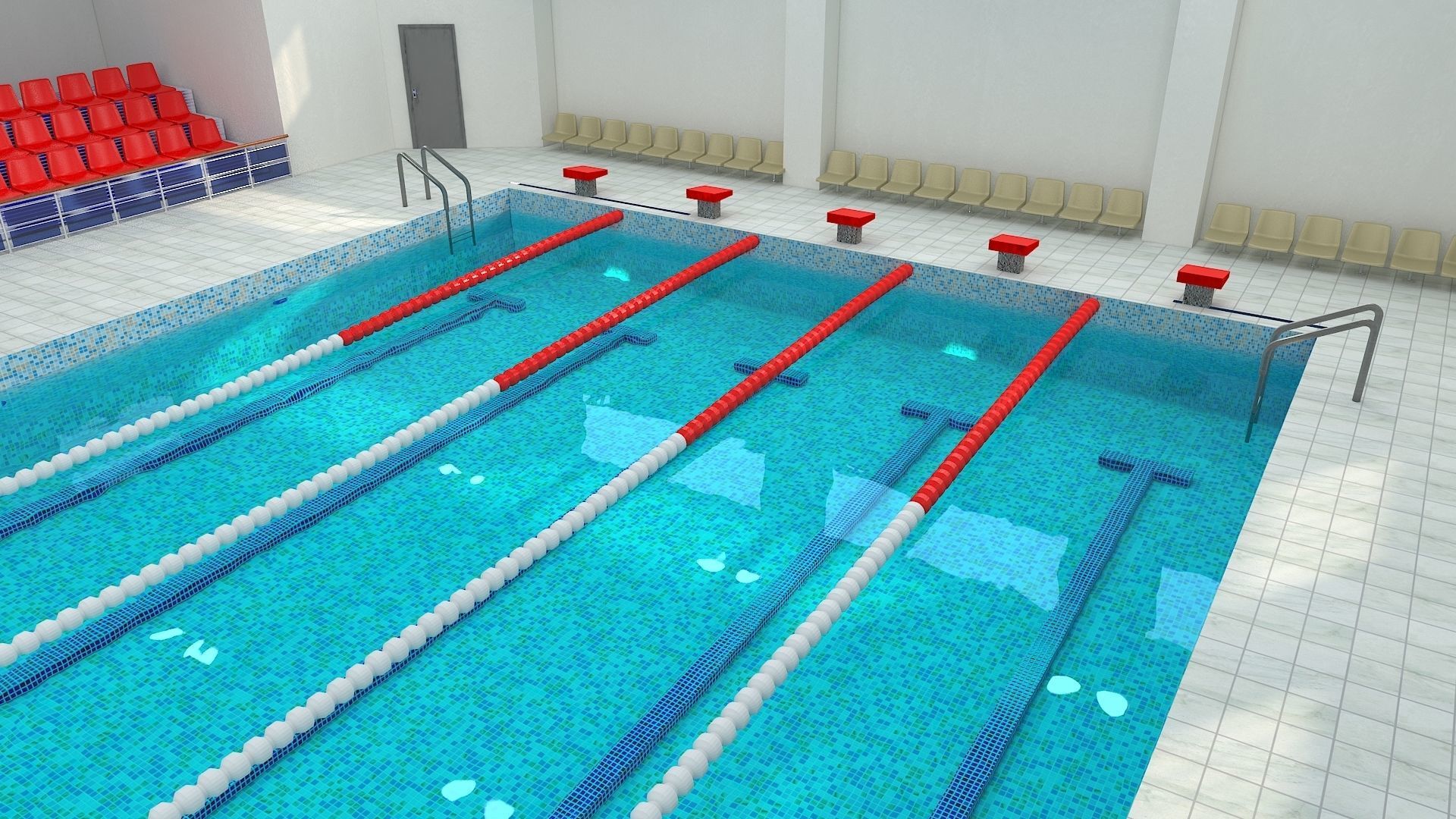 Swimming Pool 3D model_2