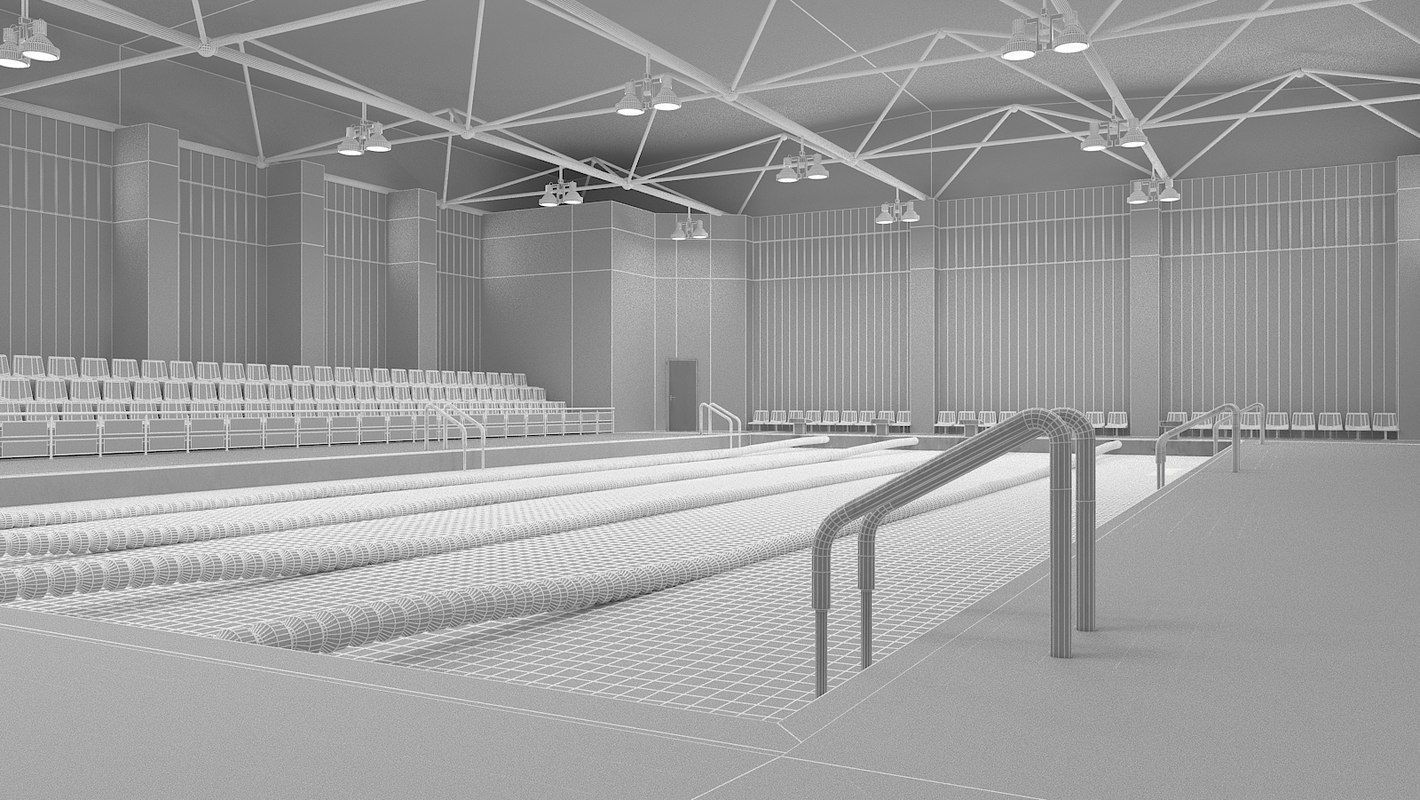 Swimming Pool 3D model_3