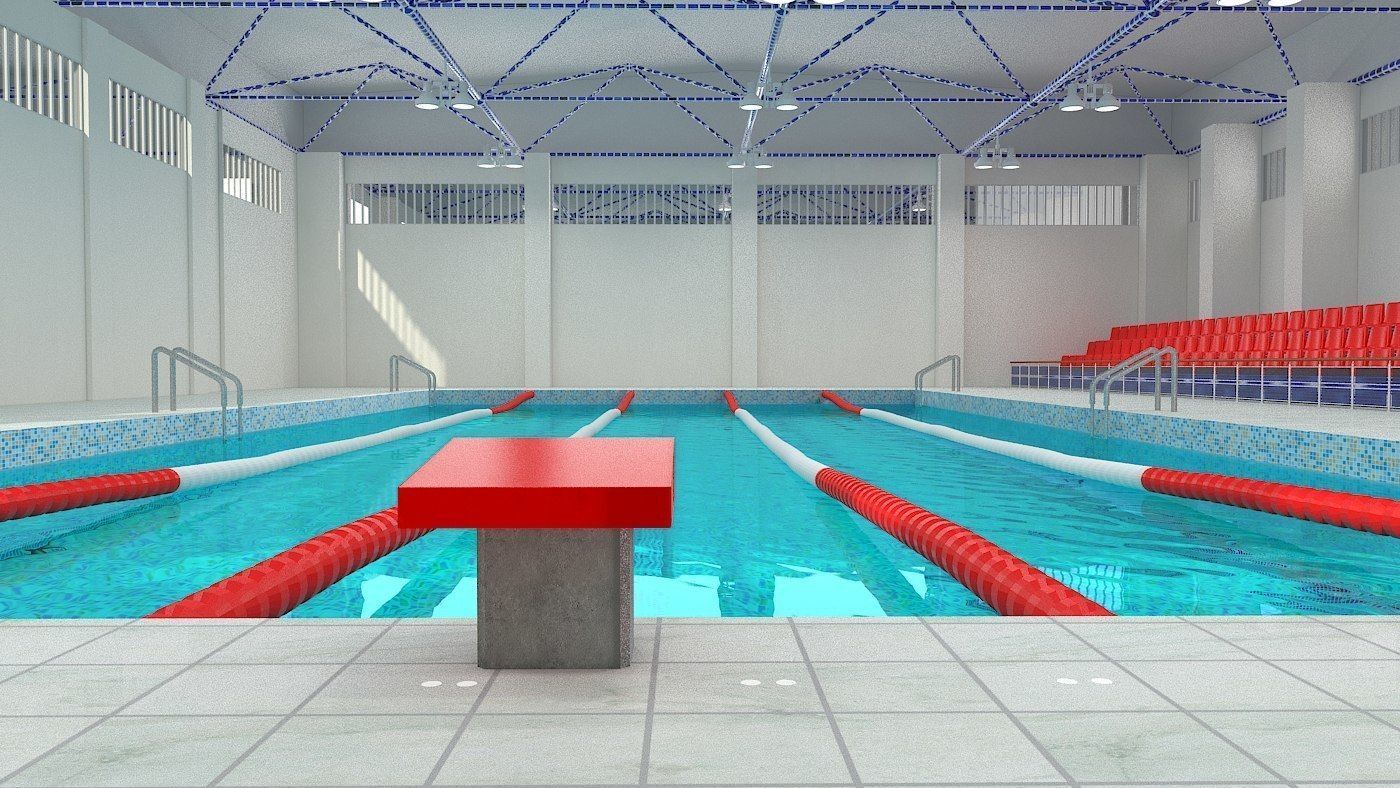 Swimming Pool 3D model_1