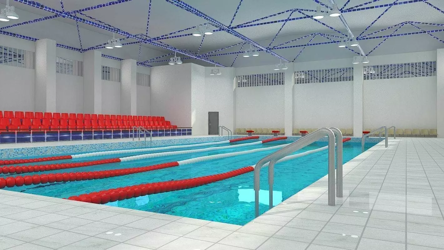 Swimming Pool 3D model_0