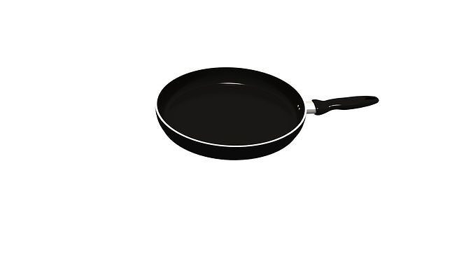 Non stick frying pan  3D model