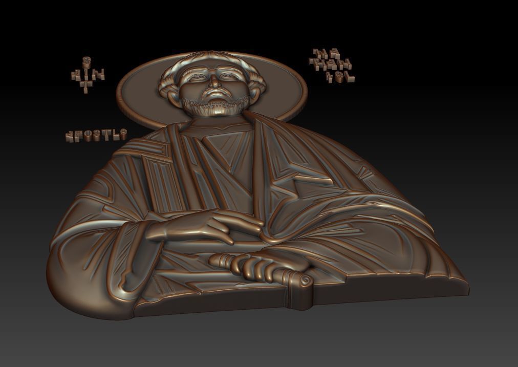 Apostle Bartholomew 3d model 3D model_3