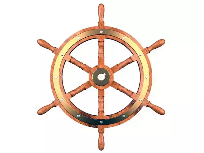 Ship Wheel 3D model