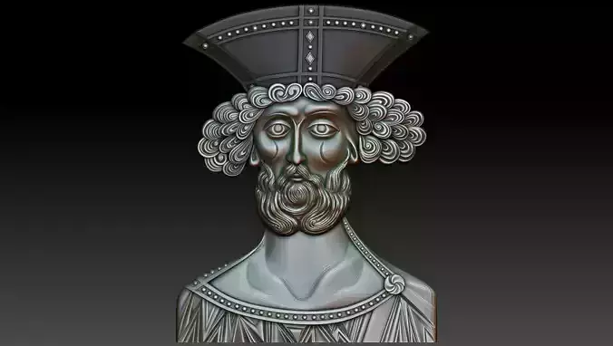 Holy Prophet King David 3d model for CNC