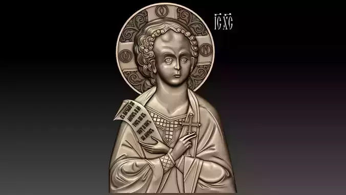 Christ Emmanuel 3d model for CNC