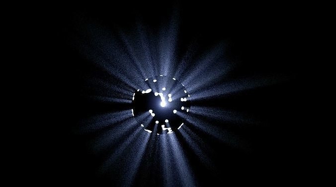 Rays of Light Low-poly 3D model