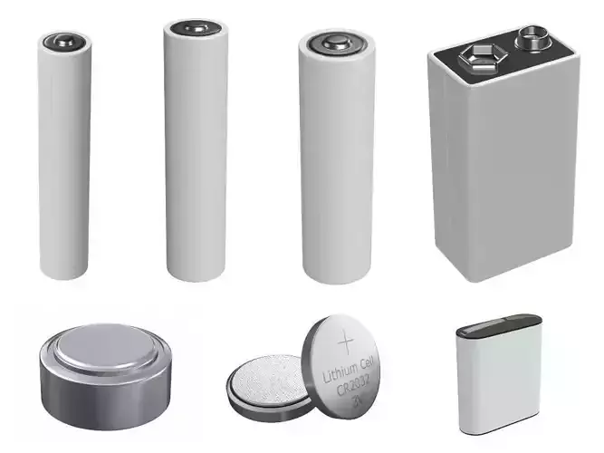 battery 3D Model Collection