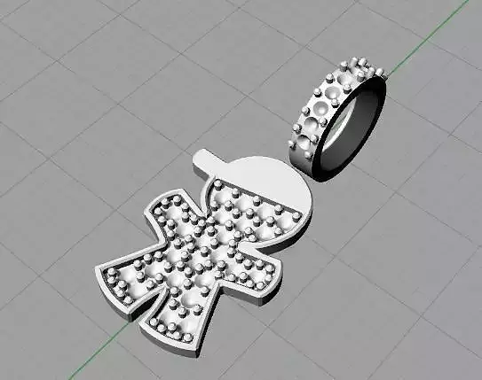 BONECO silver ring with diamond in middle