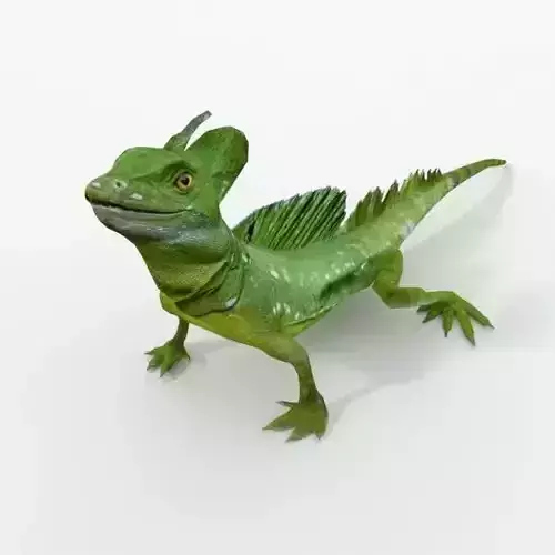 Common Basilisk Low-poly 3D model