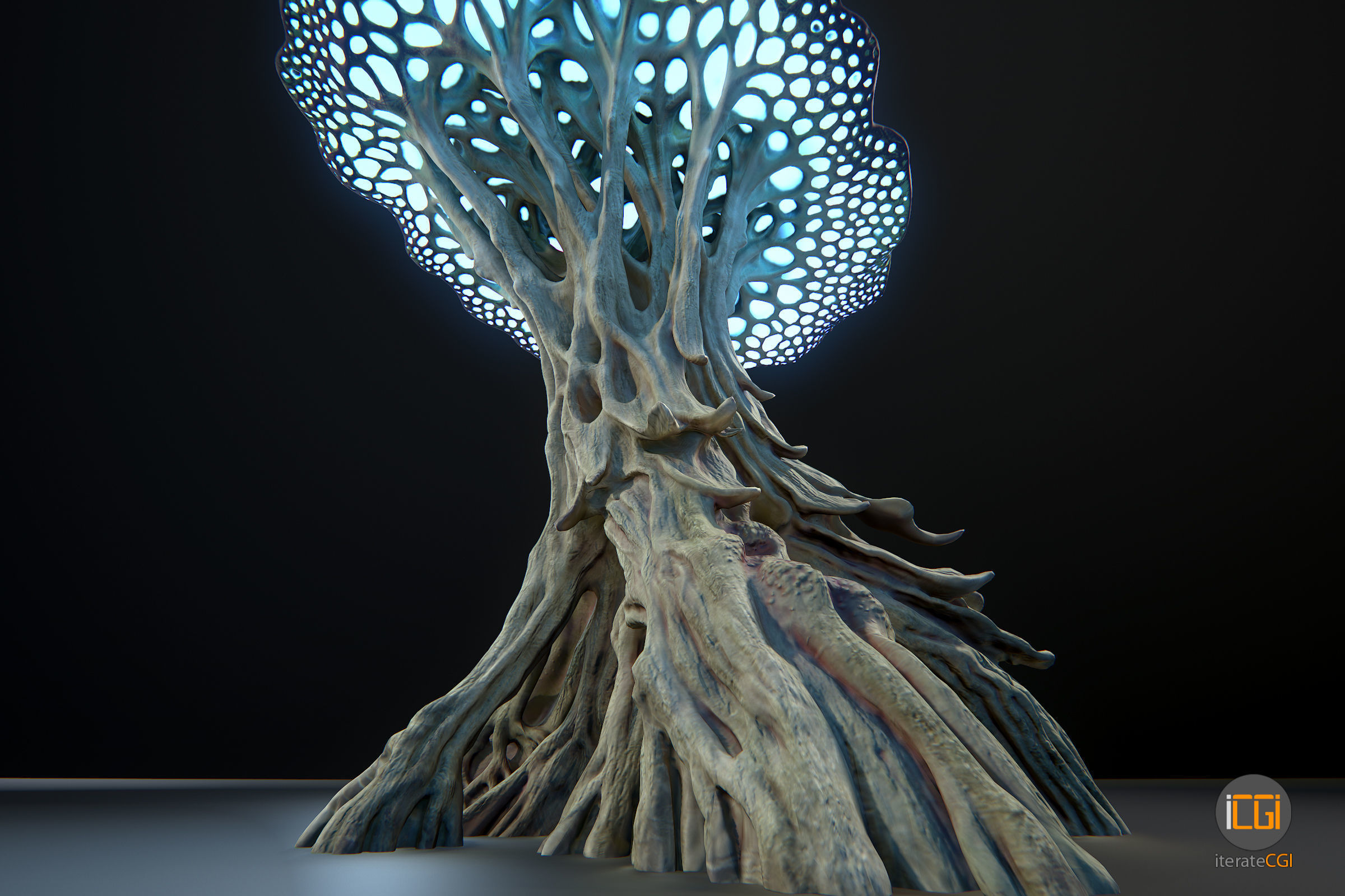 Alien Plant Mushroom Type2 Low-poly 3D model_24
