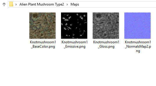 Alien Plant Mushroom Type2 Low-poly 3D model_30