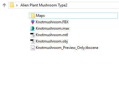 Alien Plant Mushroom Type2 Low-poly 3D model_29