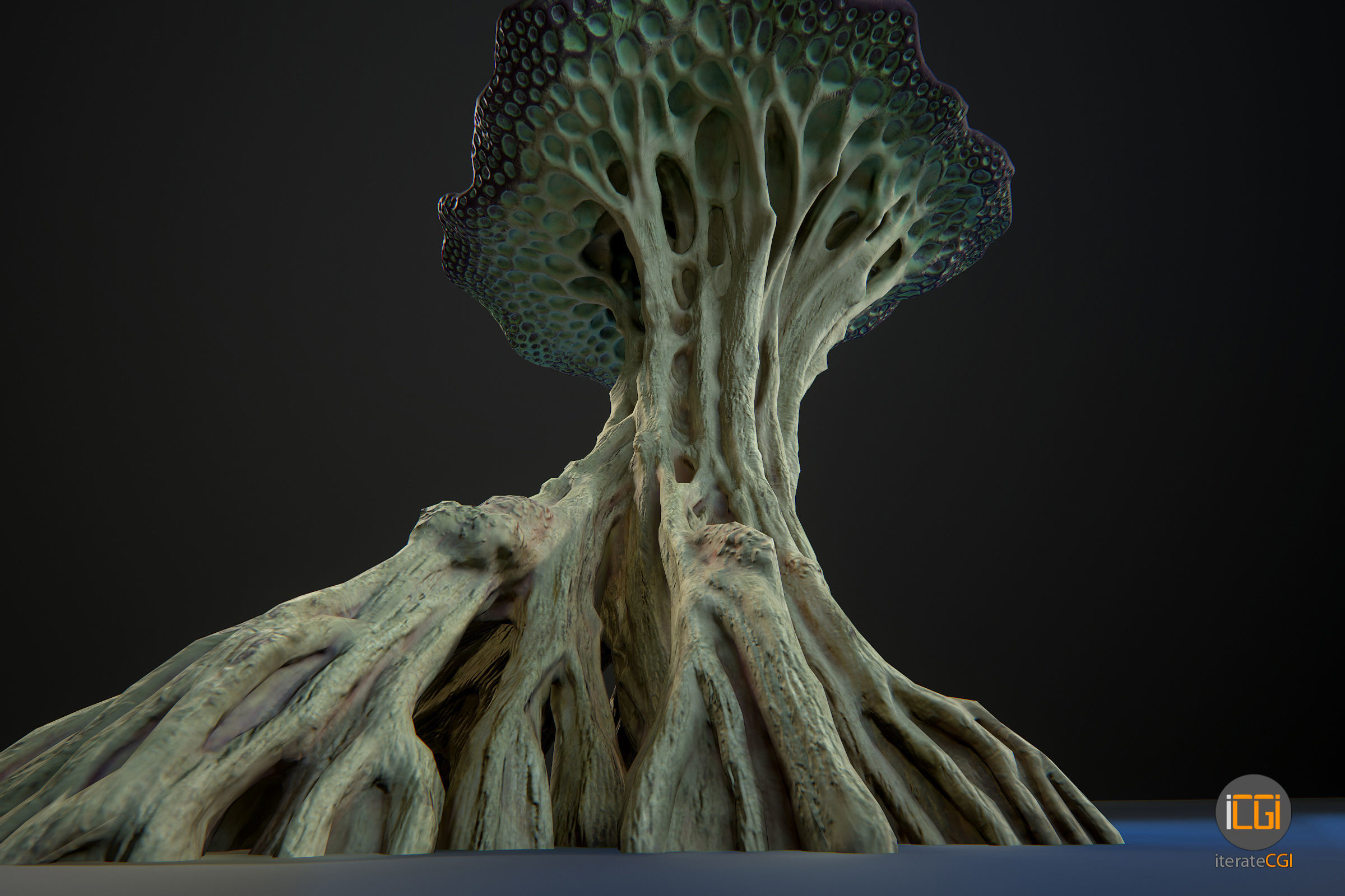 Alien Plant Mushroom Type2 Low-poly 3D model_20