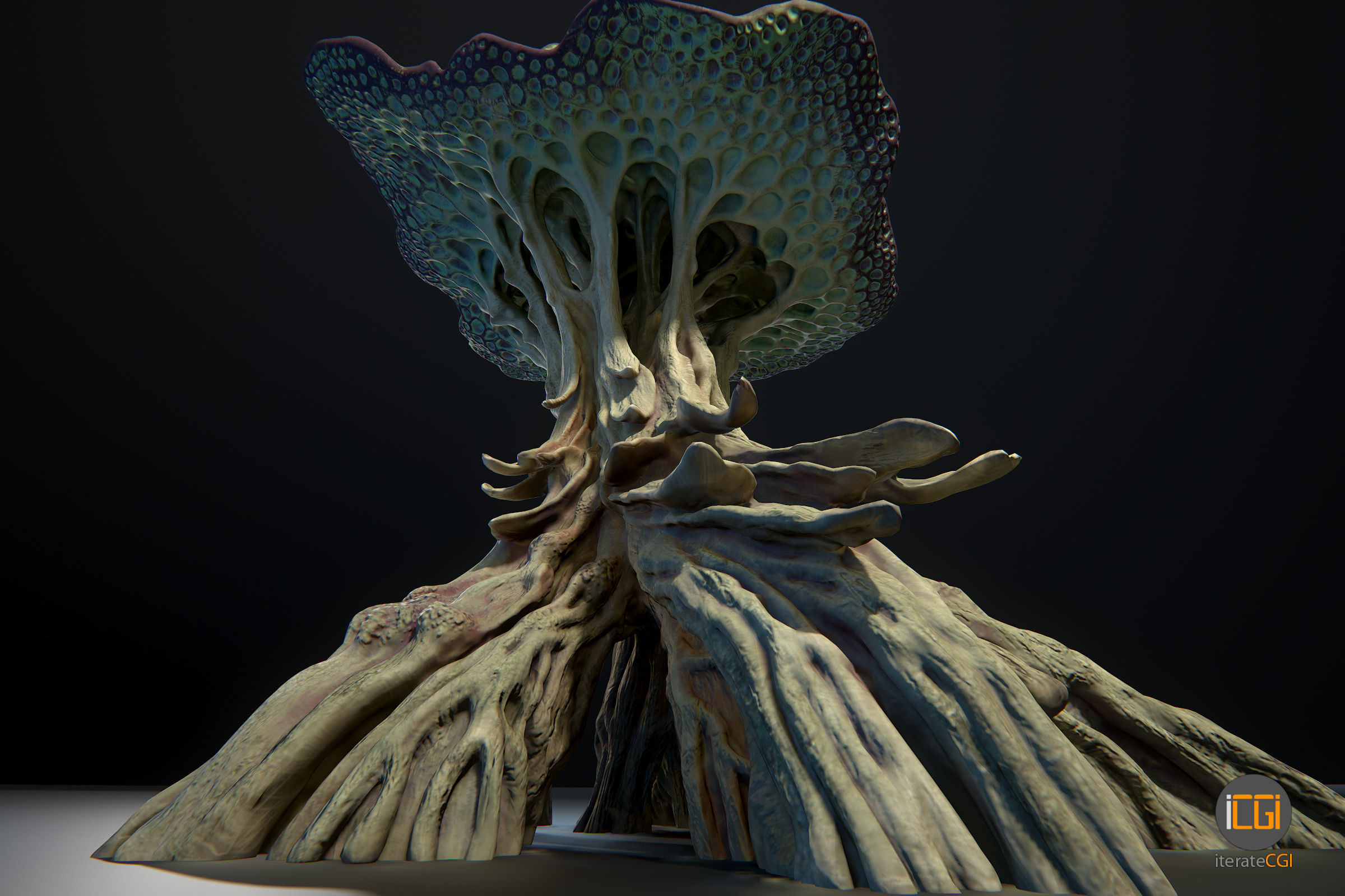 Alien Plant Mushroom Type2 Low-poly 3D model_22