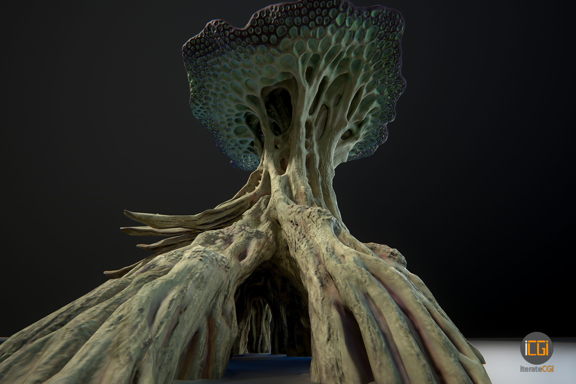Alien Plant Mushroom Type2 Low-poly 3D model_21