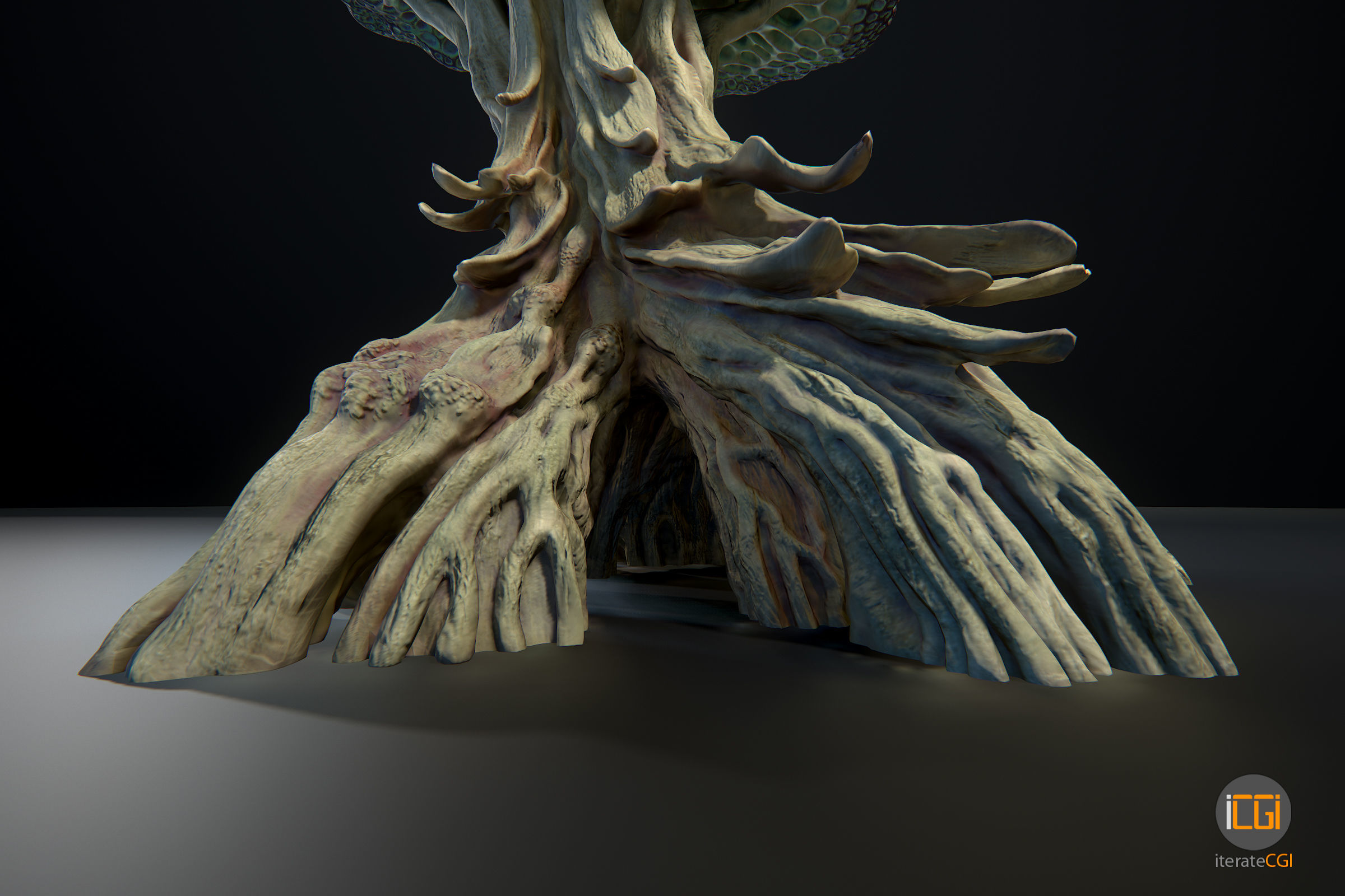 Alien Plant Mushroom Type2 Low-poly 3D model_12