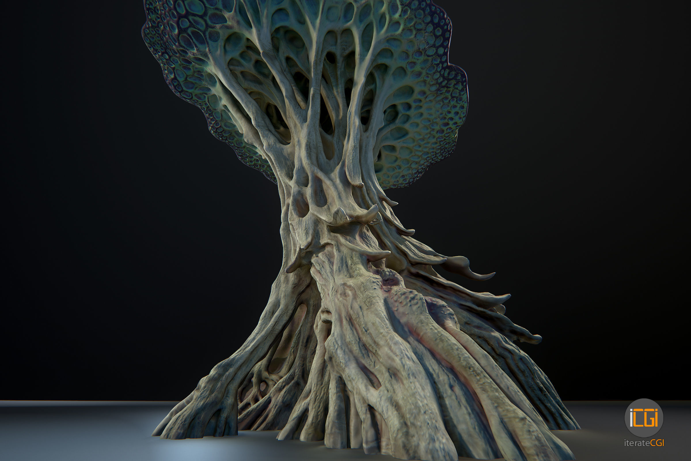 Alien Plant Mushroom Type2 Low-poly 3D model_23