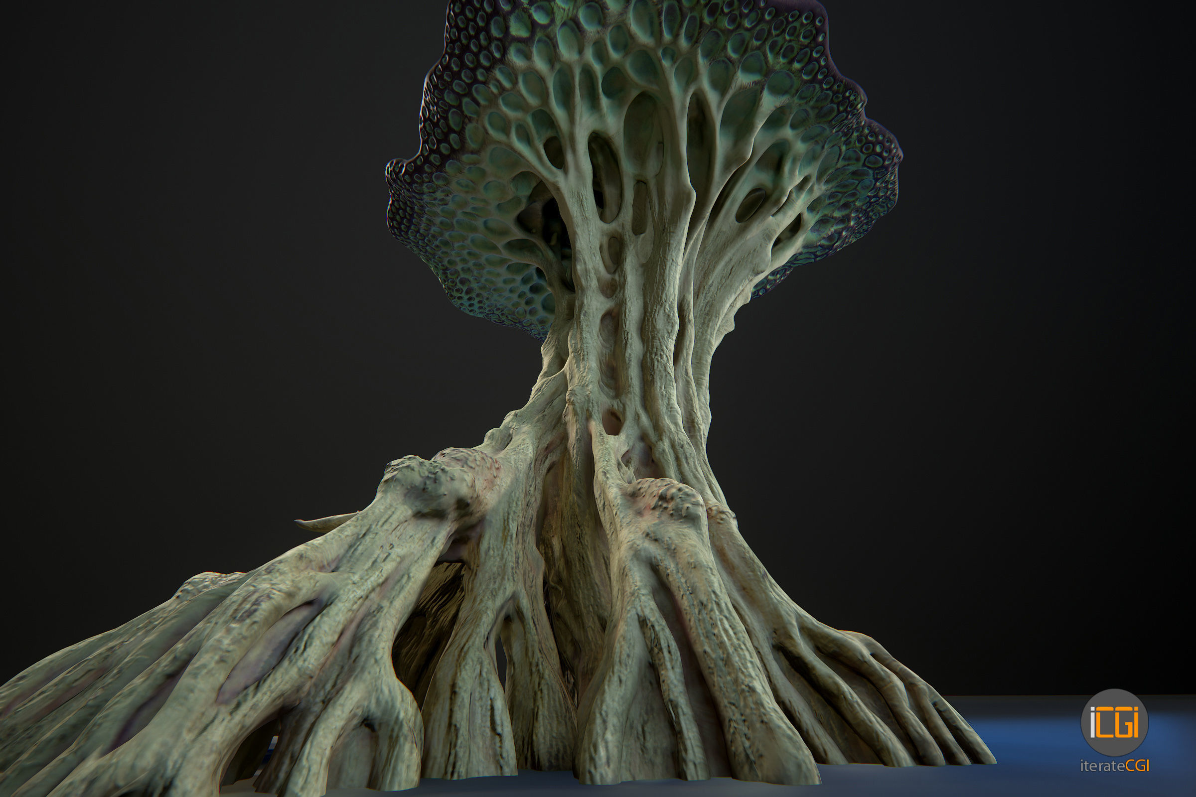 Alien Plant Mushroom Type2 Low-poly 3D model_25