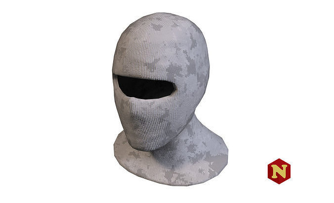 Mask Balaclava Winter Low-poly 3D model