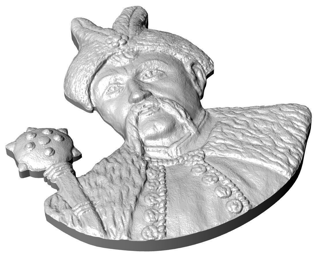 Bohdan Khmelnytsky 3D scan model 3D print model_3