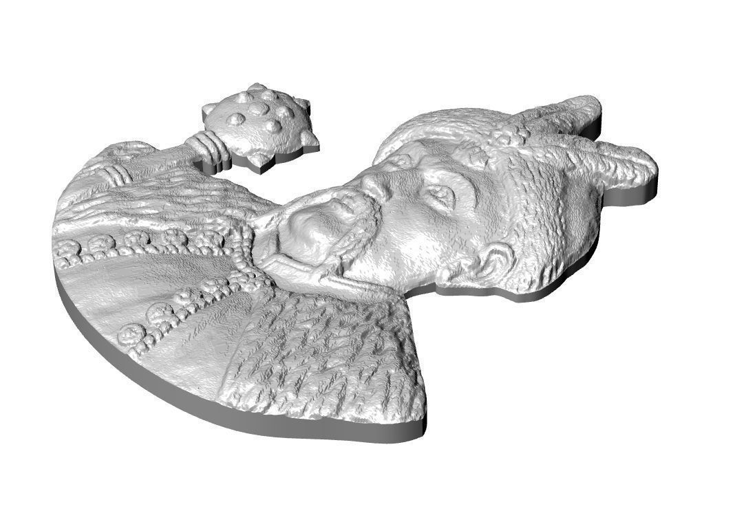 Bohdan Khmelnytsky 3D scan model 3D print model_1