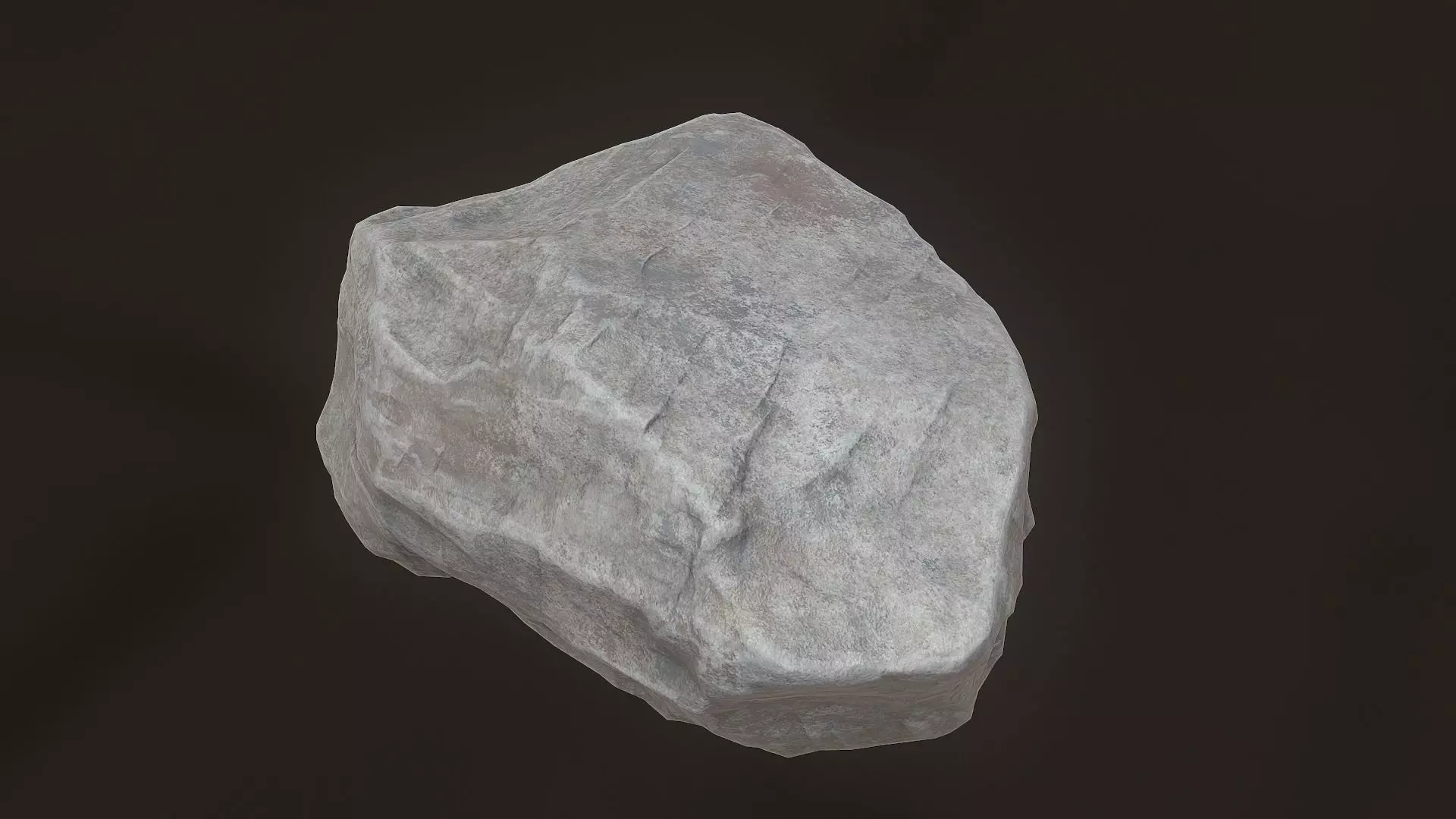 Stone Low-poly 3D Model rock Low-poly 3D model_0