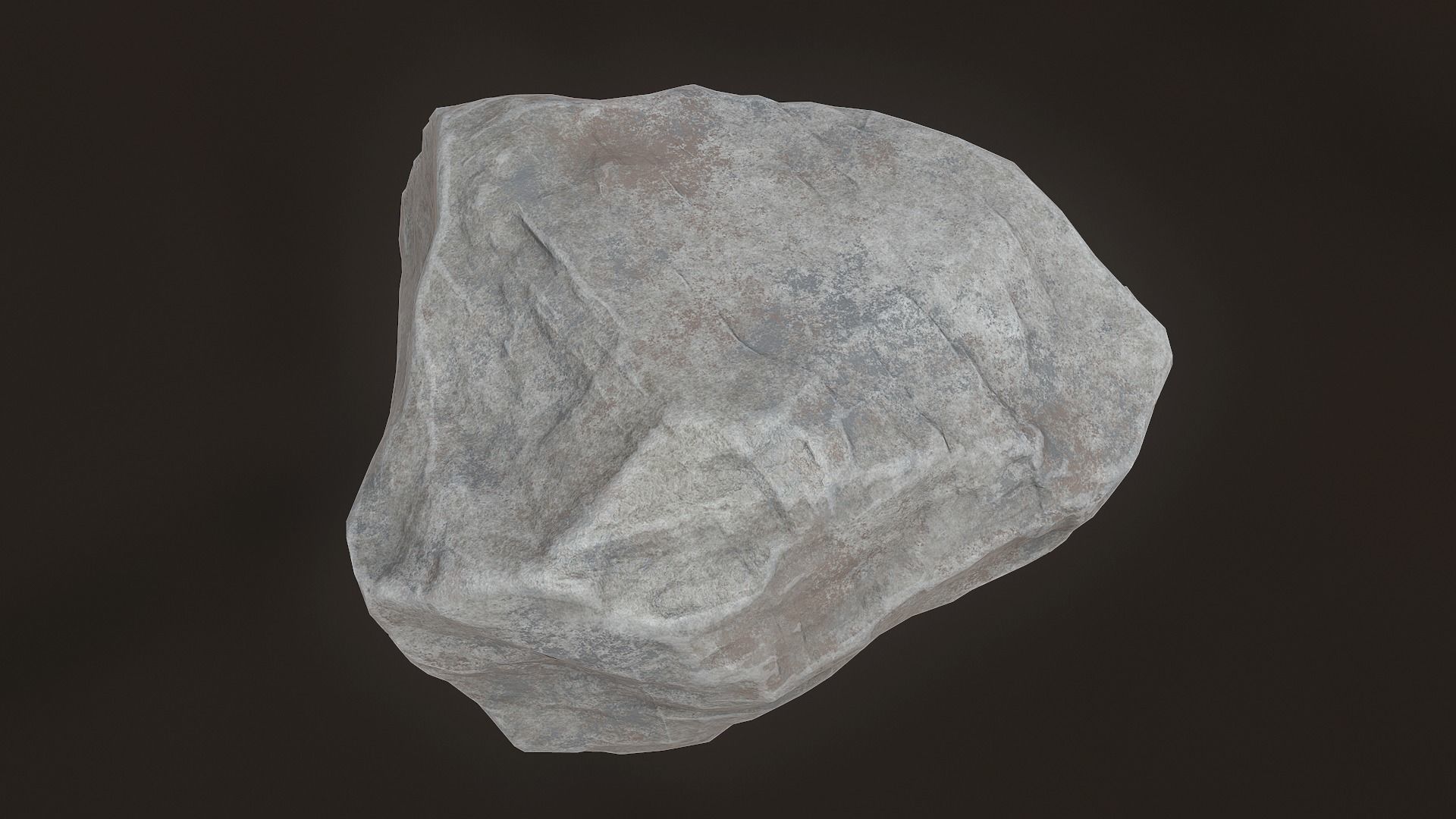 Stone Low-poly 3D Model rock Low-poly 3D model_2