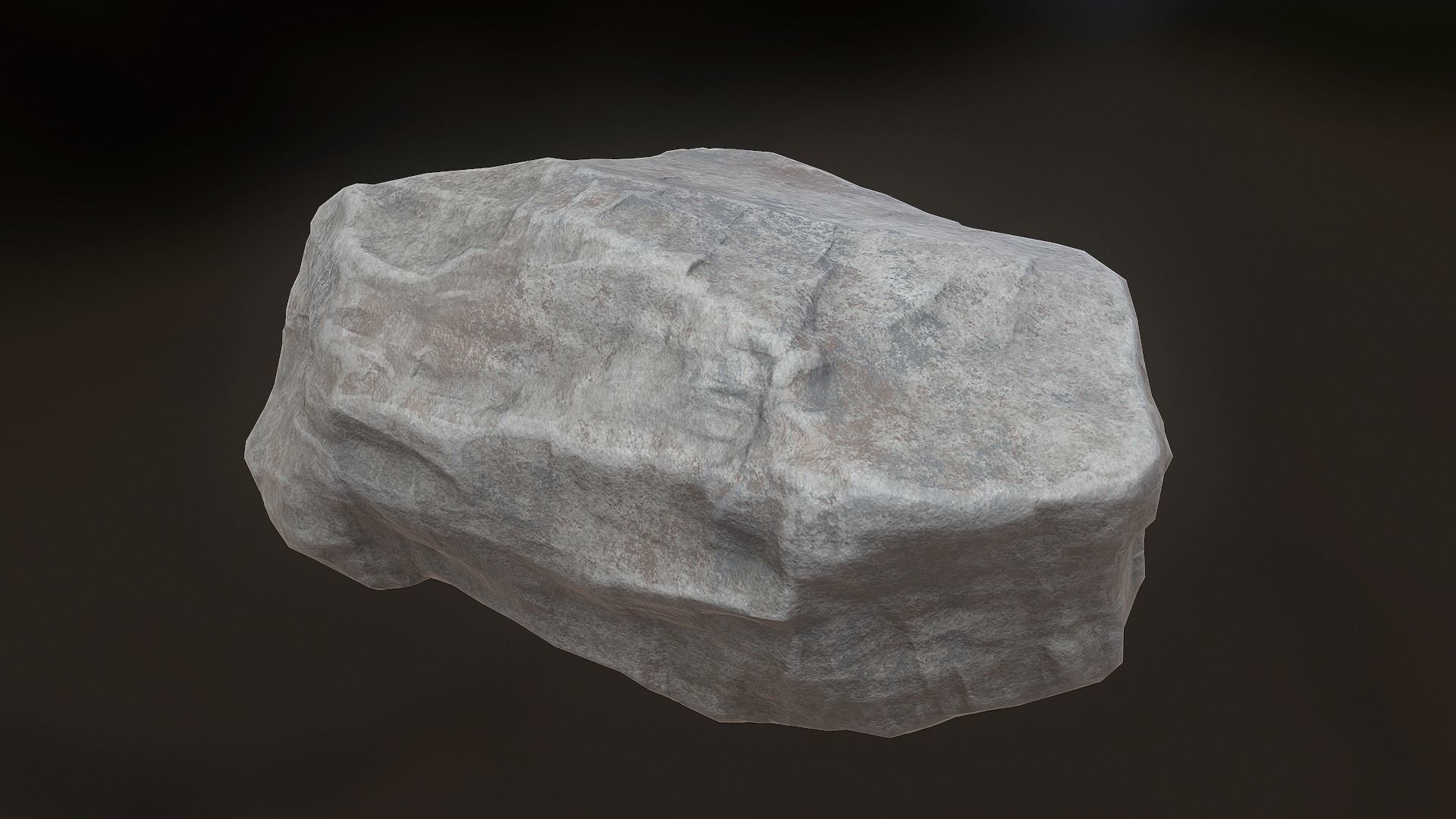 Stone Low-poly 3D Model rock Low-poly 3D model_1