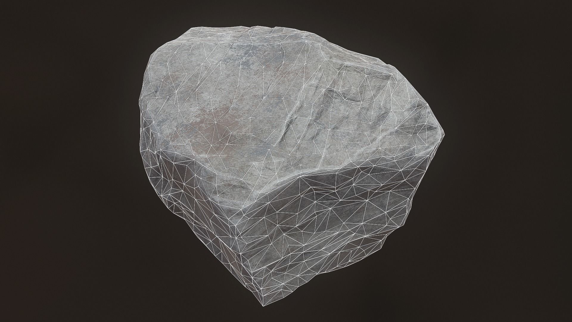 Stone Low-poly 3D Model rock Low-poly 3D model_12