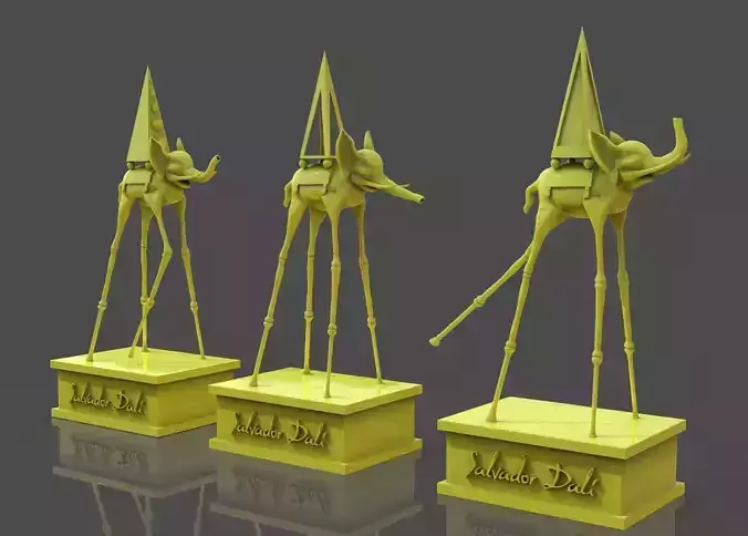 Dali Elephant 3D Print 3D print model