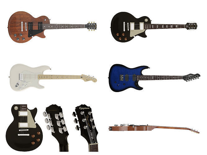 Guitars electric guitar 3D model