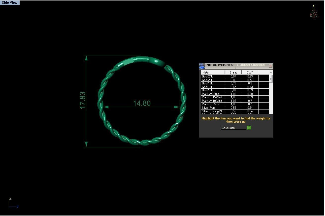diamond rings 25 pieces in 1  3D print model_41