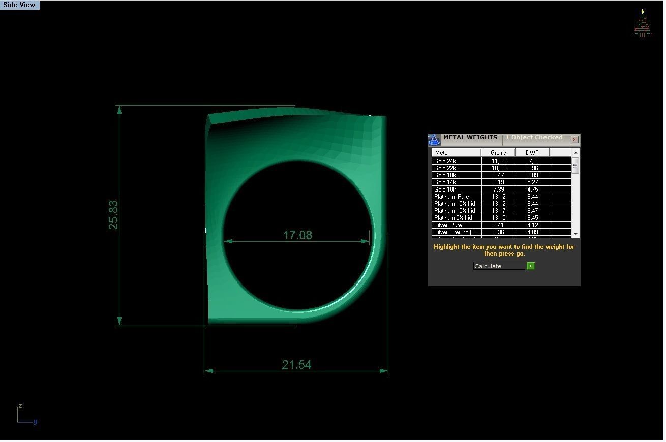 diamond rings 25 pieces in 1  3D print model_5